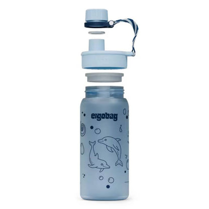 ergobag Trinkflasche Delfin blau 0,55 Liter Kunststoff 7.2 x 20.5 x 7.2 cm