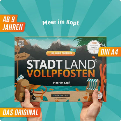 Denkriesen Stadt Land Vollpfosten - Urlaubs Edition "Meer im Kopf"