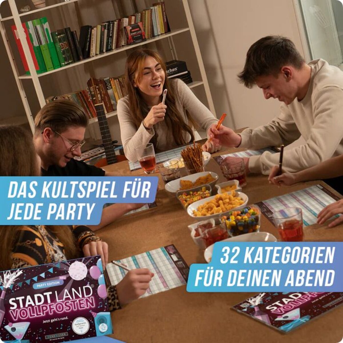 Denkriesen Stadt Land Vollpfosten - Party Edition "Jetzt geht's Rund"