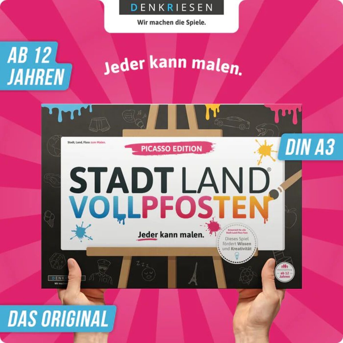 Denkriesen Stadt, Land, Vollpfosten - Picasso Edition "Jeder kann Malen"
