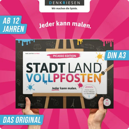 Denkriesen Stadt, Land, Vollpfosten - Picasso Edition "Jeder kann Malen"