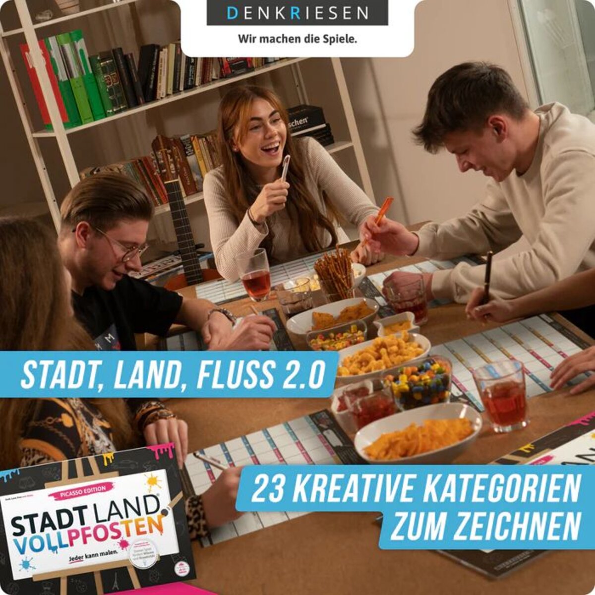 Denkriesen Stadt, Land, Vollpfosten - Picasso Edition "Jeder kann Malen"