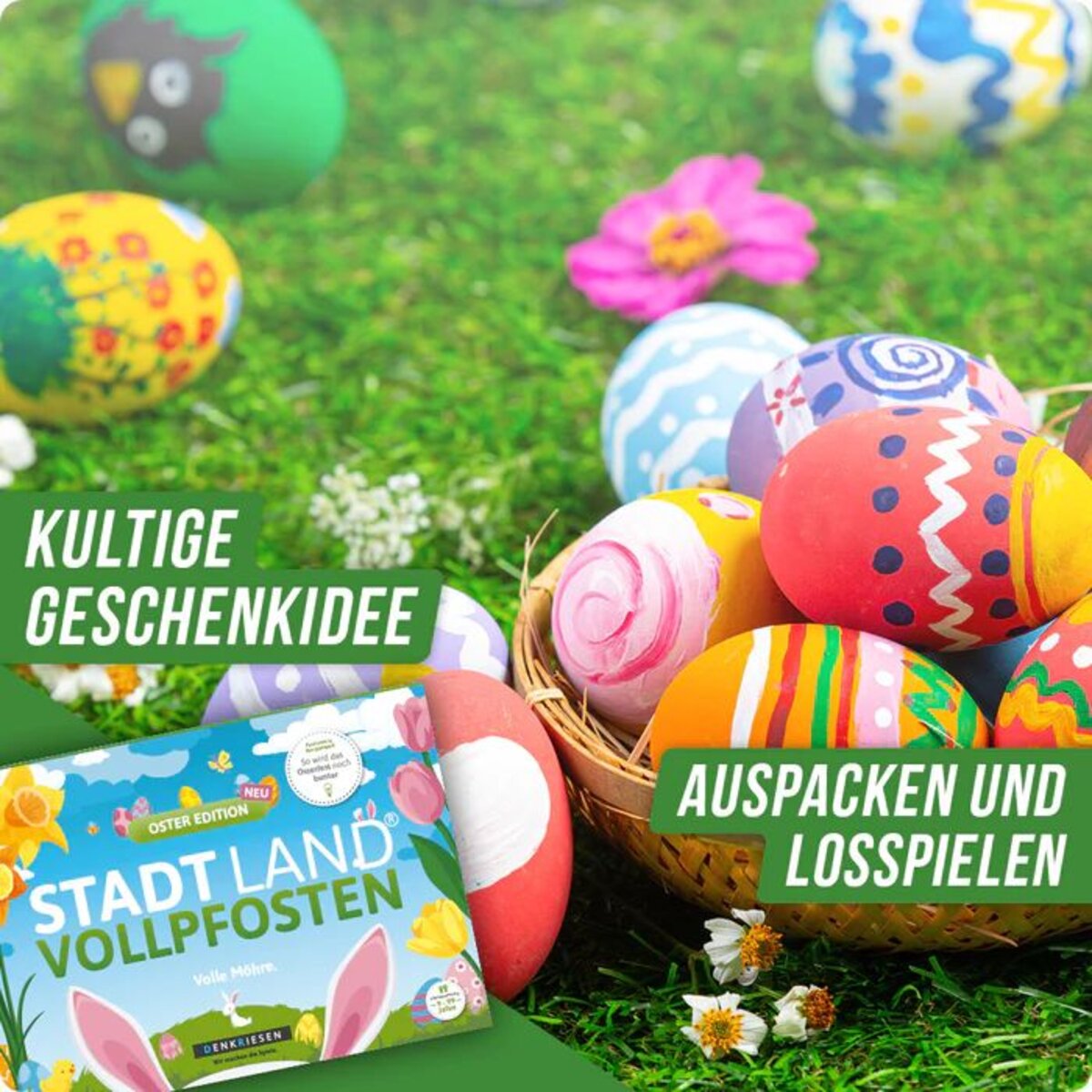 Denkriesen Stadt Land Vollpfosten - Oster Edition "Volle Möhre"