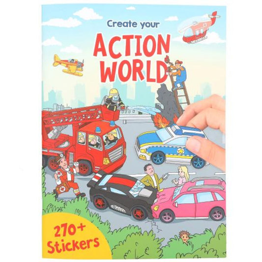Depesche Create your Action World Stickerbuch mit 270 bunten Stickern