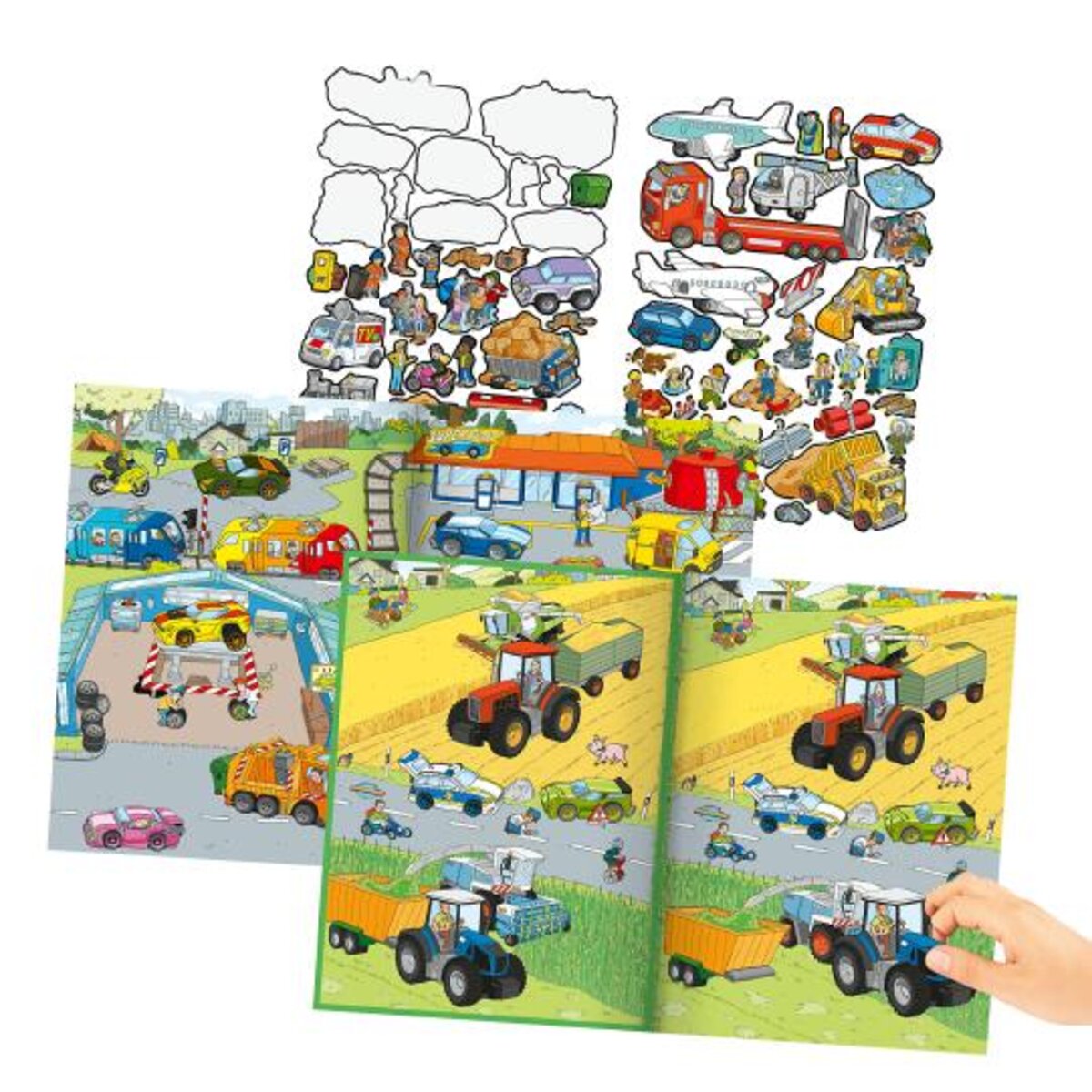 Depesche Create your Action World Stickerbuch mit 270 bunten Stickern