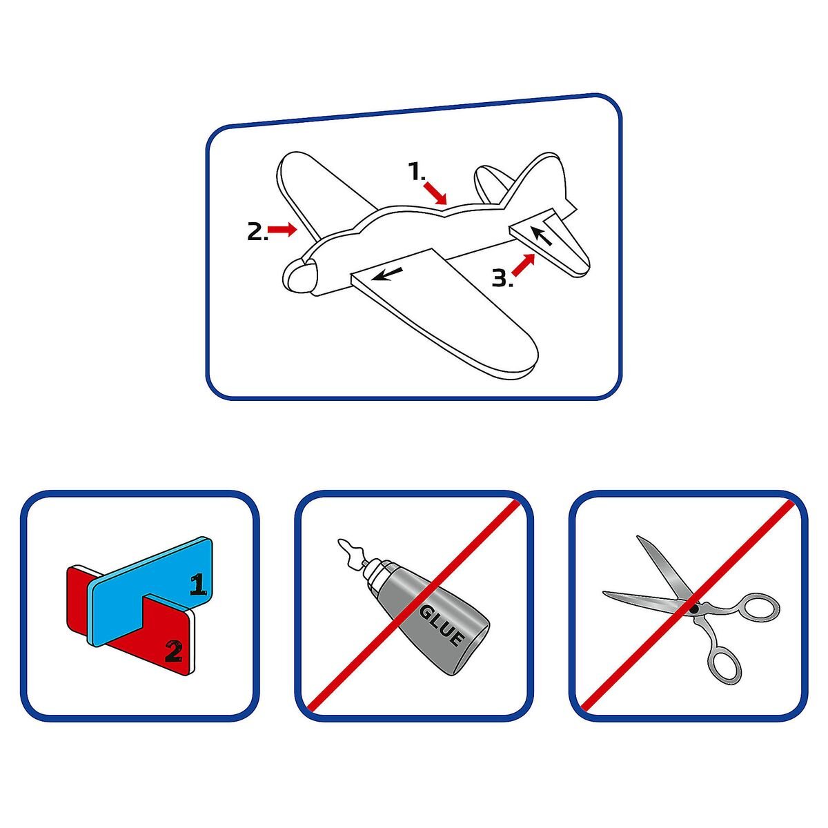 Depesche Dino World Build Your Dino Glider, 1 Stück, 6-fach sortiert