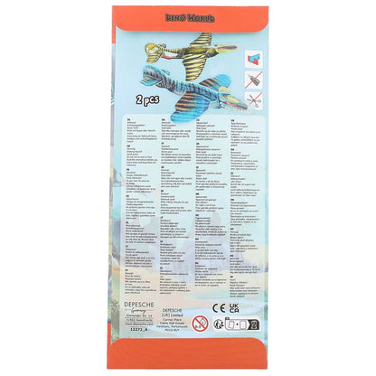 Depesche Dino World Build Your Dino Glider, 1 Stück, 6-fach sortiert