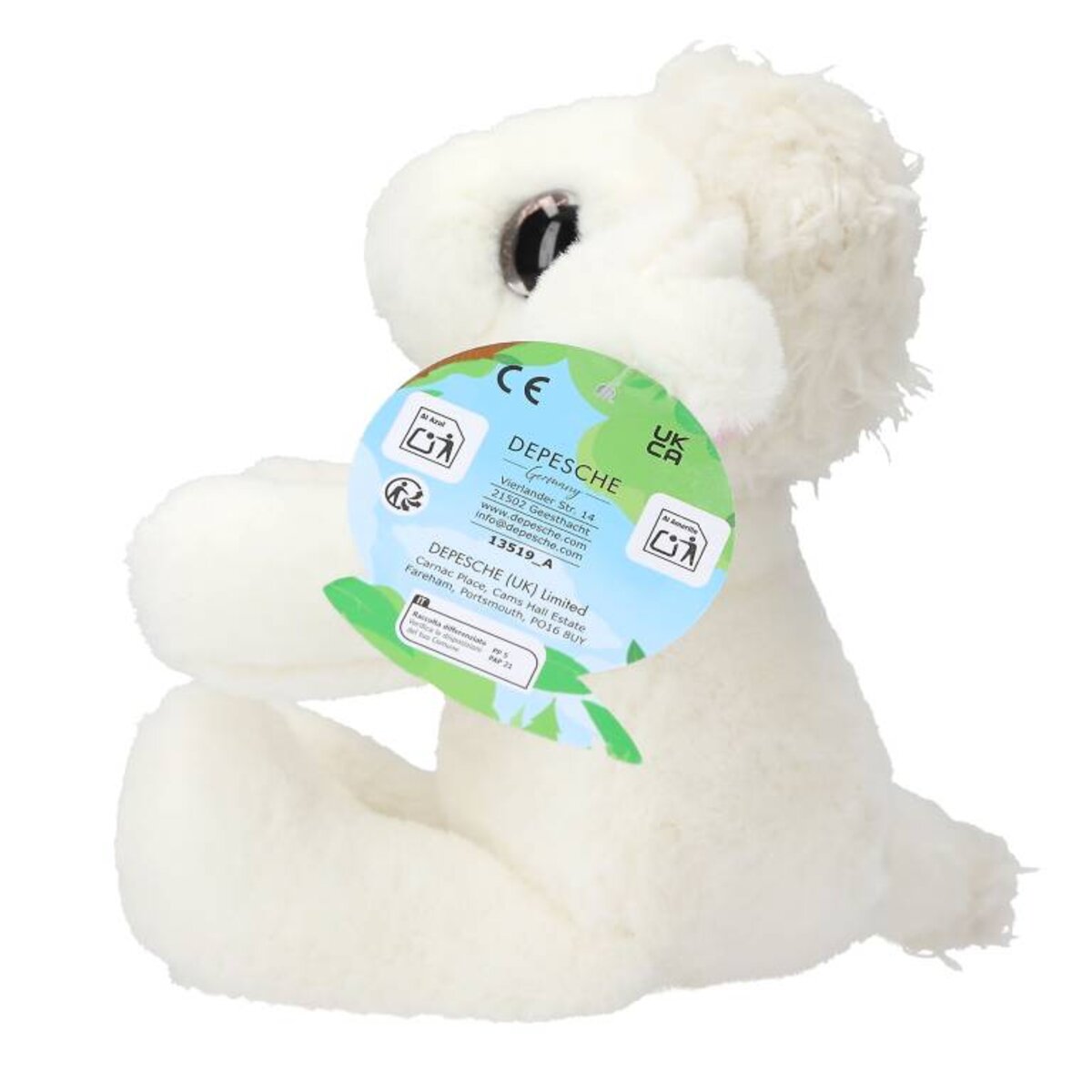Depesche SNUKIS Plüschschaf Lamm mit Glitzeraugen 25 cm