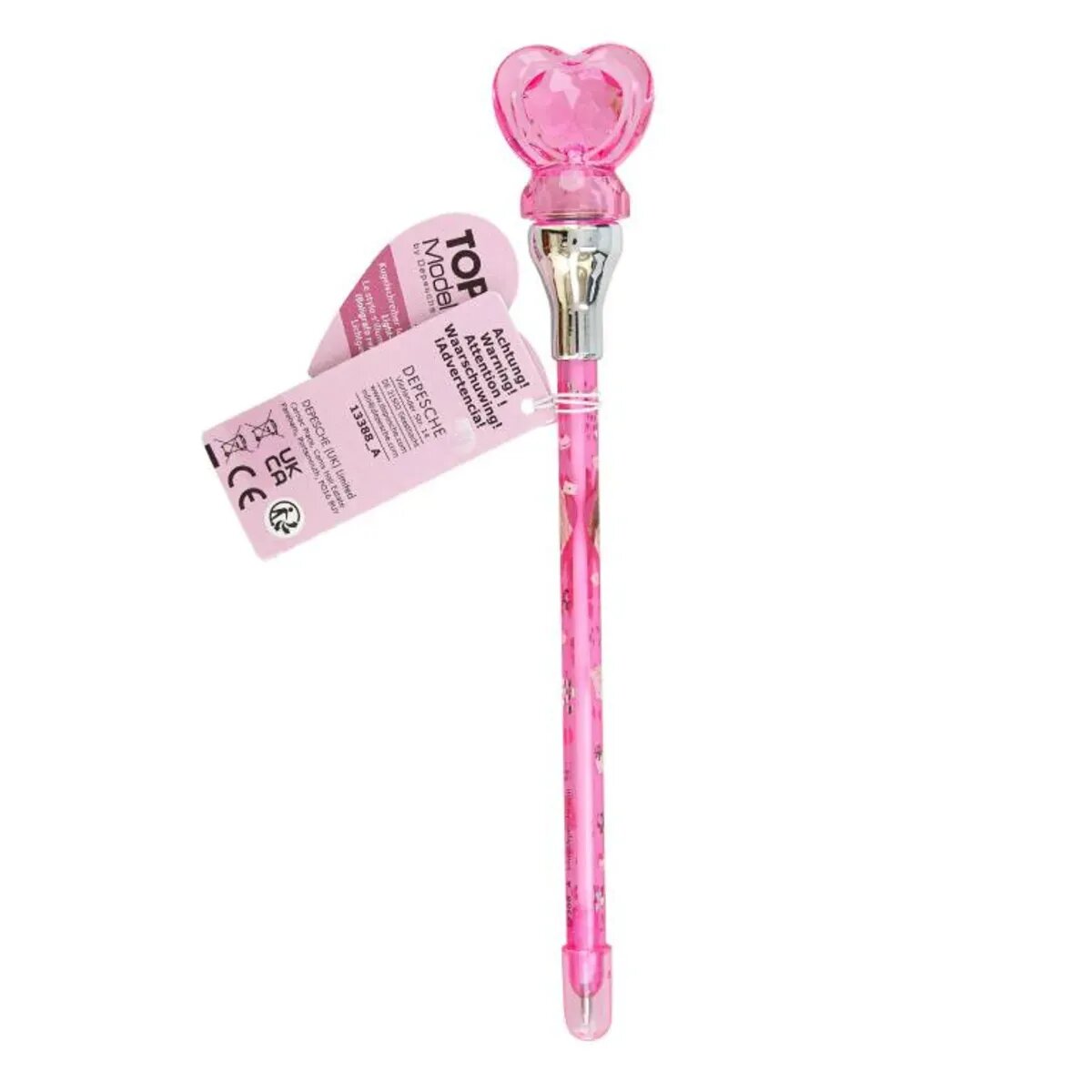 Depesche TOPModel 1 Kugelschreiber mit Herz-Licht MY BFF, 1 Stück, 3-fach sortiert