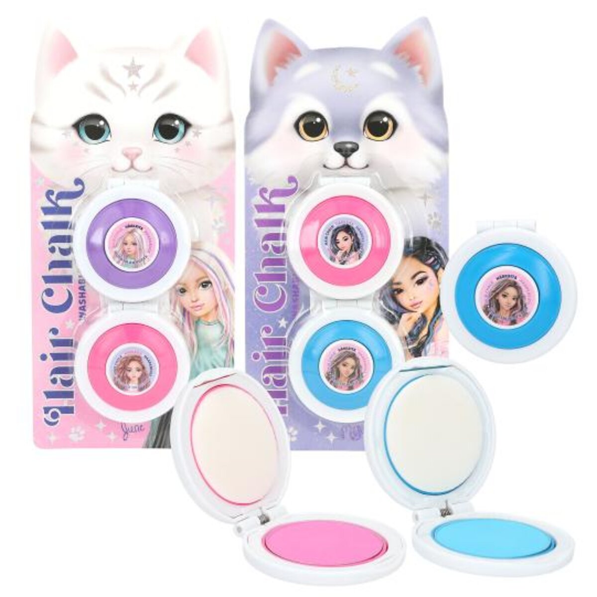 Depesche TOPModel Haarkreideset BEAUTY and ME, 2-fach sortiert