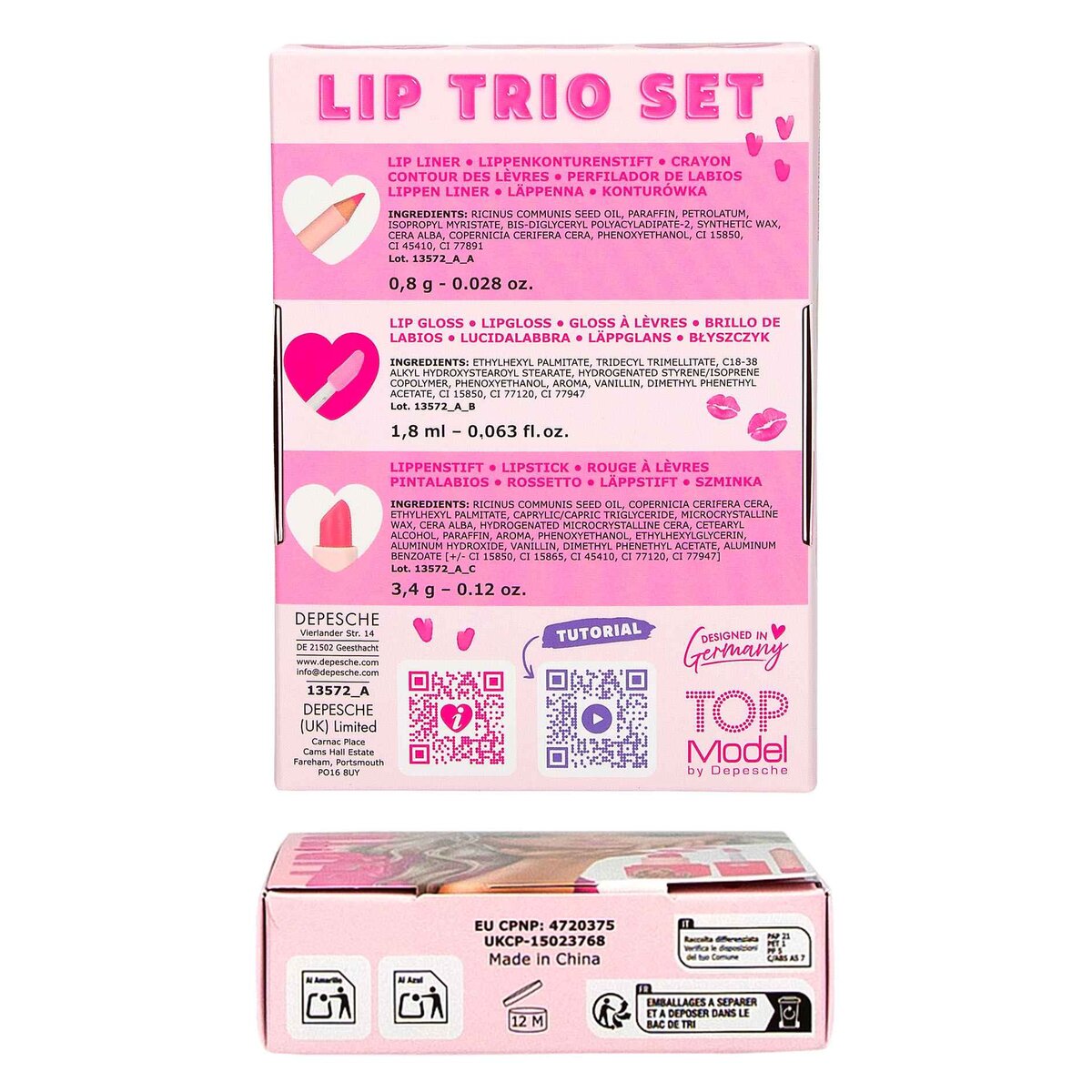 Depesche TOPModel Lippen Trio Beauty and Me