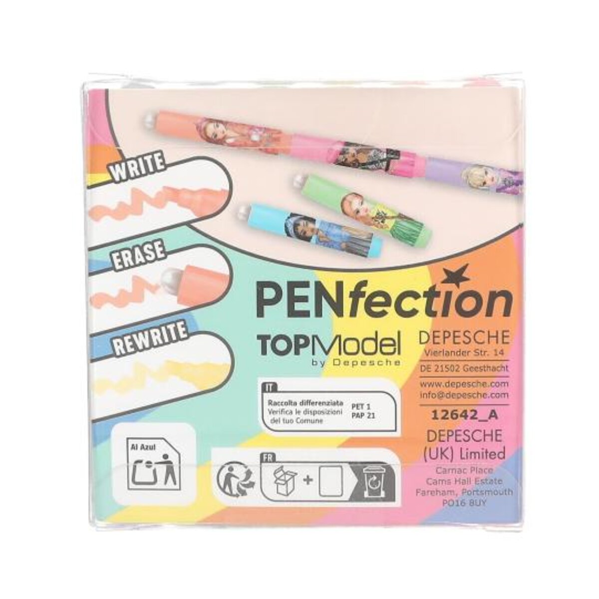 Depesche TOPModel Radierbare Mini Highlighter