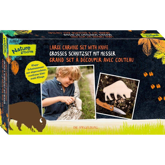 Die Spiegelburg Großes Schnitzset mit Messer - Nature Zoom