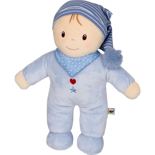 Die Spiegelburg Schmusepuppe, hellblau - BabyGlück