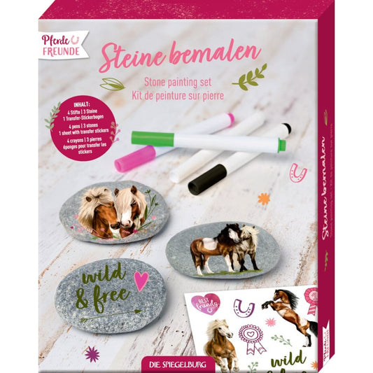 Die Spiegelburg Steine bemalen - Pferdefreunde