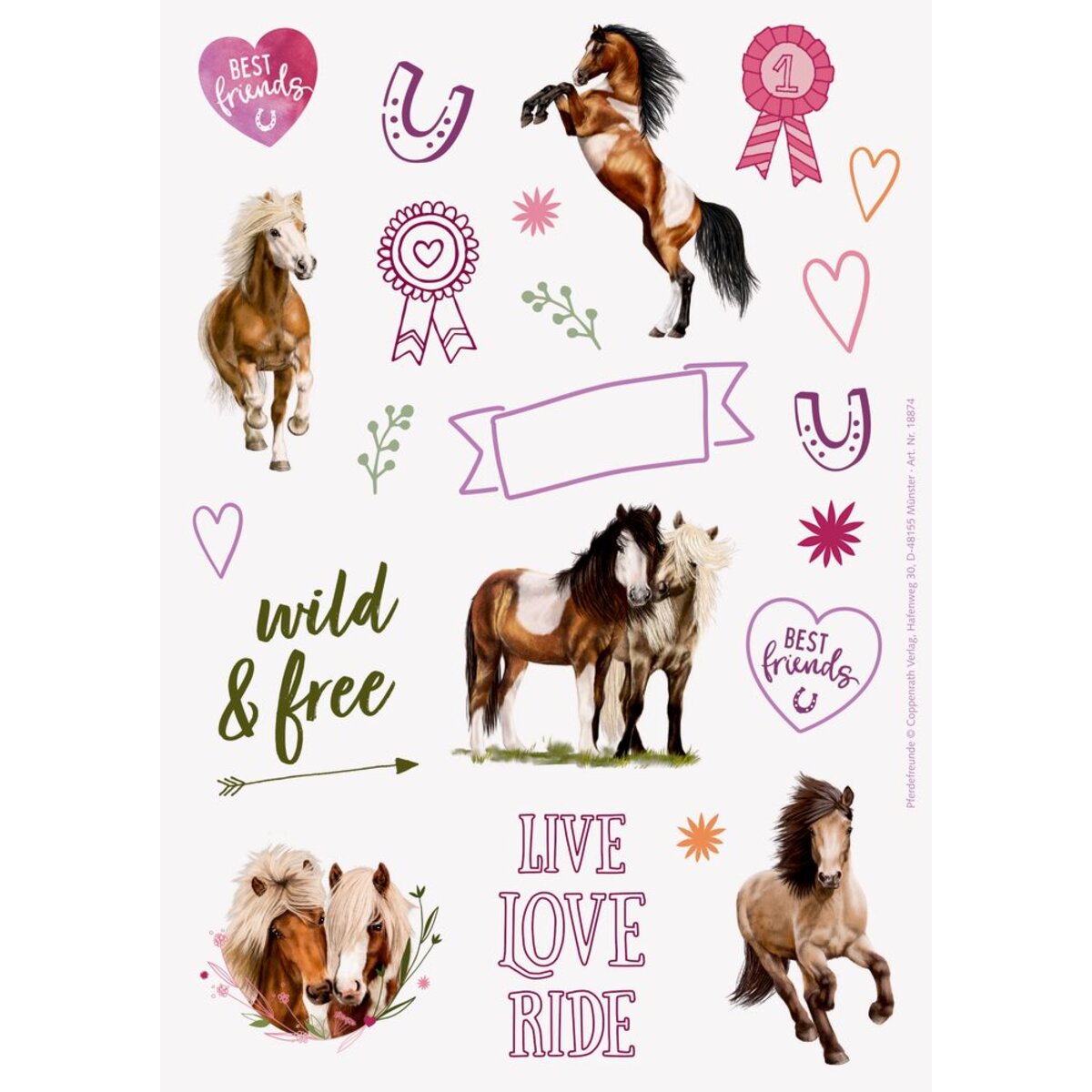 Die Spiegelburg Steine bemalen - Pferdefreunde