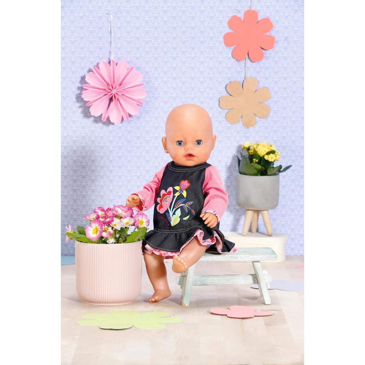 Dolly Moda Jeans Kleid 43cm