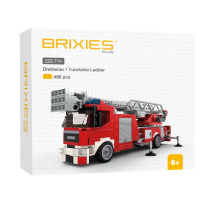 BRIXIES Plus Feuerwehr Drehleiter / Turntable ladder