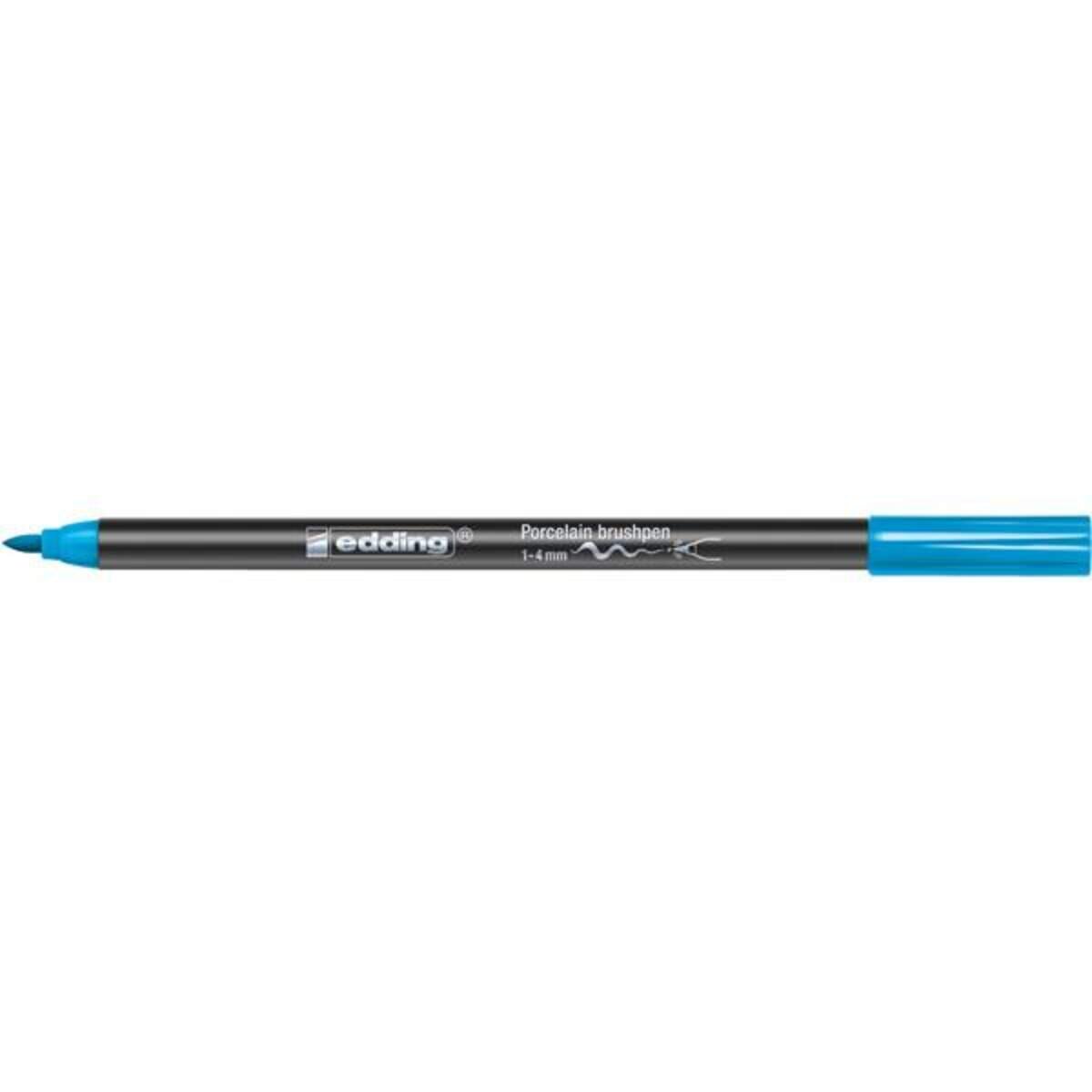 edding 4200 Porzellan Brushpen 1-4mm, hellblau