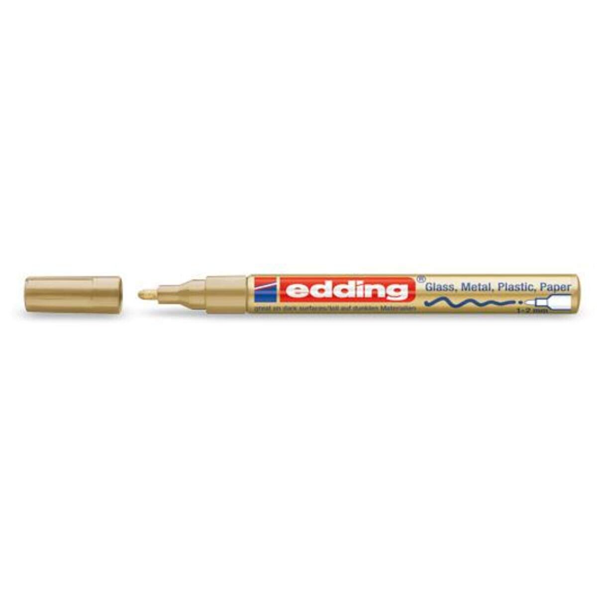 edding 751 Glanzlackmarker 1-2mm, gold