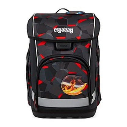 ergobag Cubo Light Schulranzen-Set TaekBärdo, 5 teilig grau rot 19 Liter 2025
