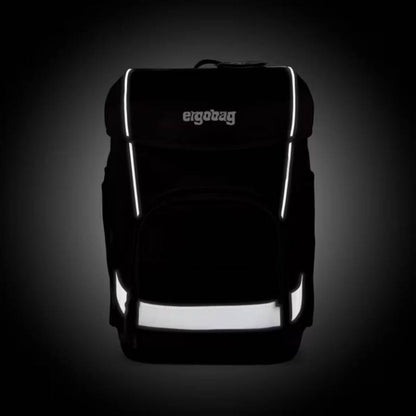 ergobag Cubo Light Schulranzen-Set TaekBärdo, 5 teilig grau rot 19 Liter 2025