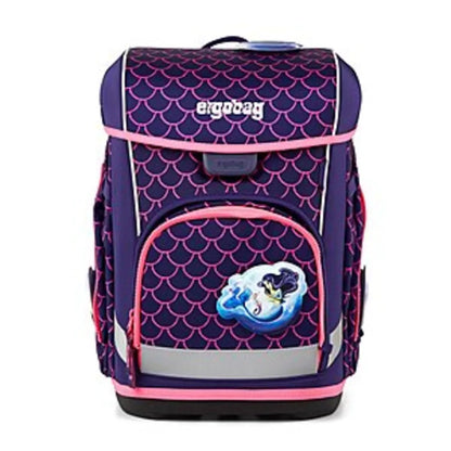 ergobag Cubo Light Schulranzen-Set PerlentauchBär, 5-teilig rosa lila 19 Liter 2025