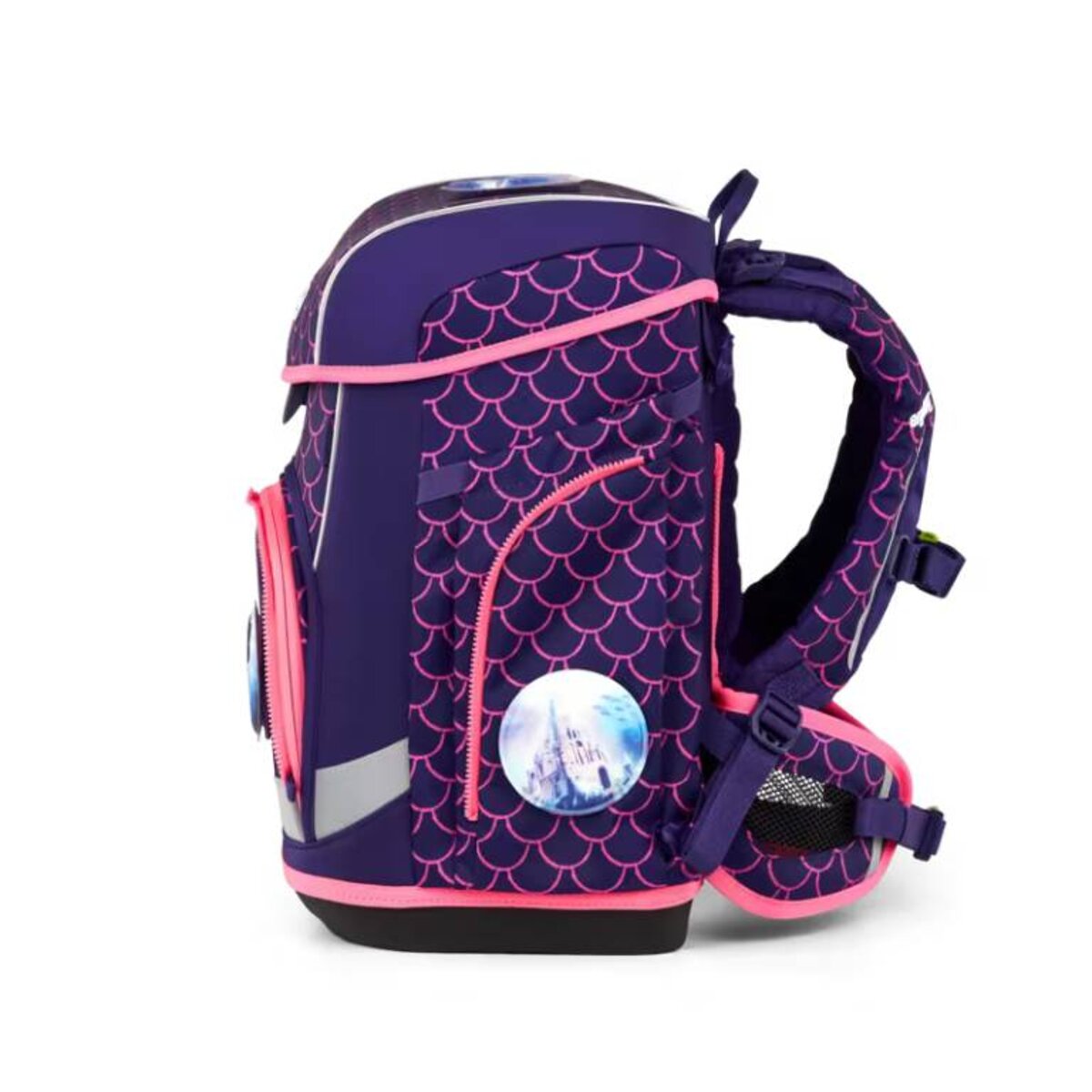 ergobag Cubo Light Schulranzen-Set PerlentauchBär, 5-teilig rosa lila 19 Liter 2025