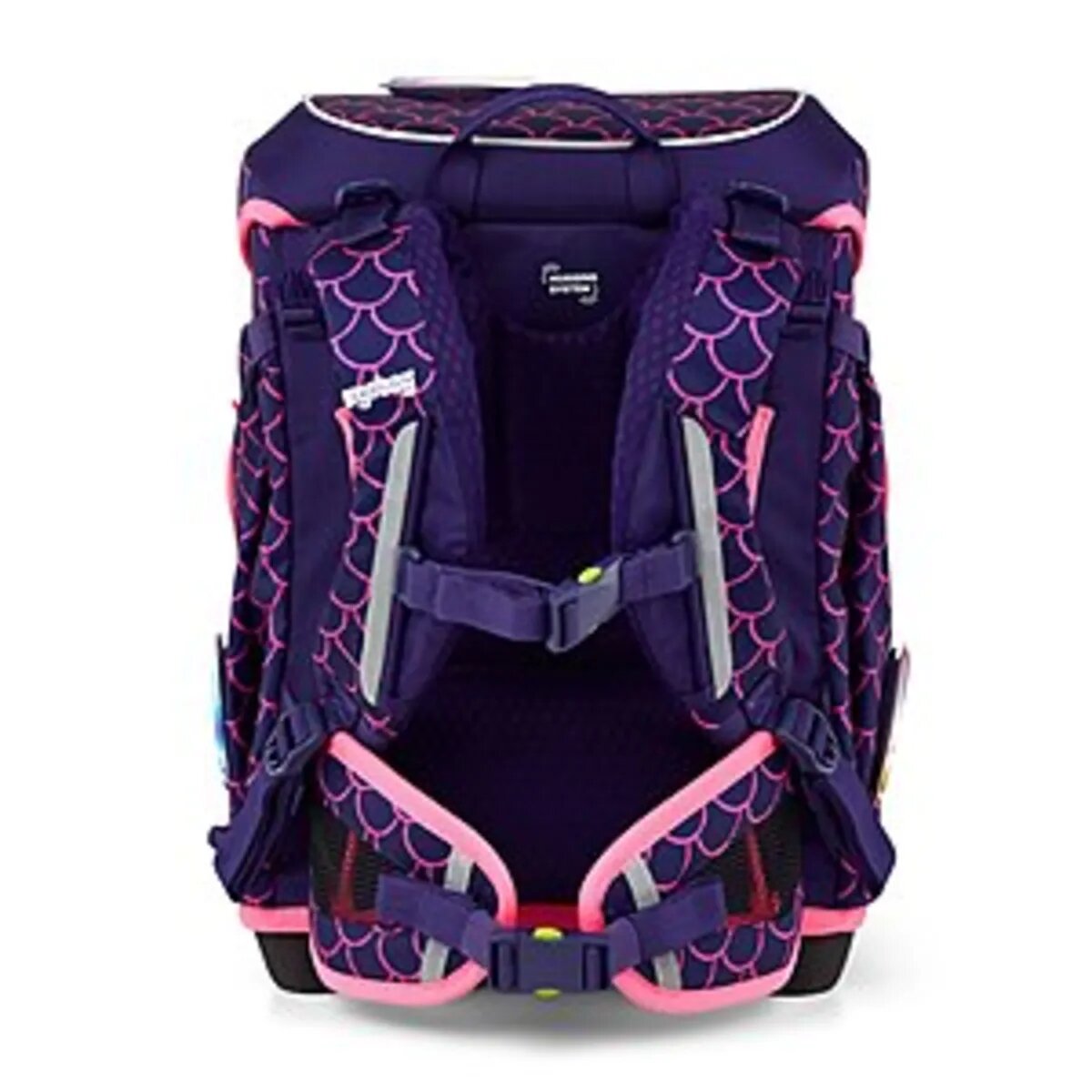 ergobag Cubo Light Schulranzen-Set PerlentauchBär, 5-teilig rosa lila 19 Liter 2025