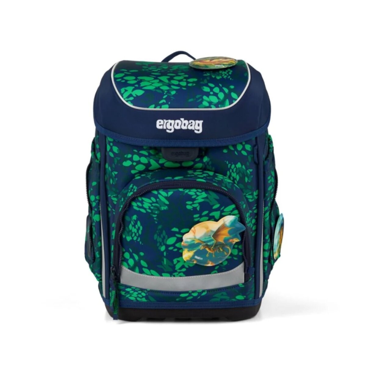 ergobag Cubo Set Schulranzen-Set DrachenbezwingBär, 5-teilig Blau Grün 19 Liter 2025
