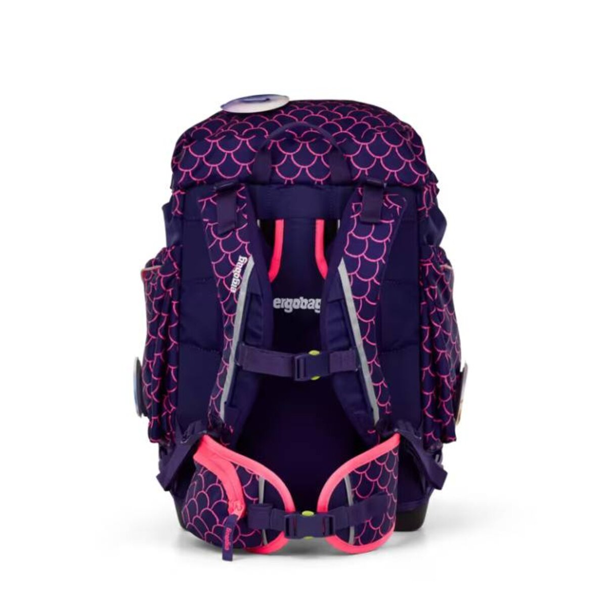 ergobag Maxi Schulranzen-Set PerlentauchBär, 6-teilig Rosa, Lila 24 Liter 2025