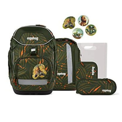 ergobag Pack Set Schulranzen-Set ExBärdition, 6-teilig Grün Orange 20 Liter 2025