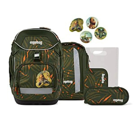 ergobag Pack Set Schulranzen-Set ExBärdition, 6-teilig Grün Orange 20 Liter 2025