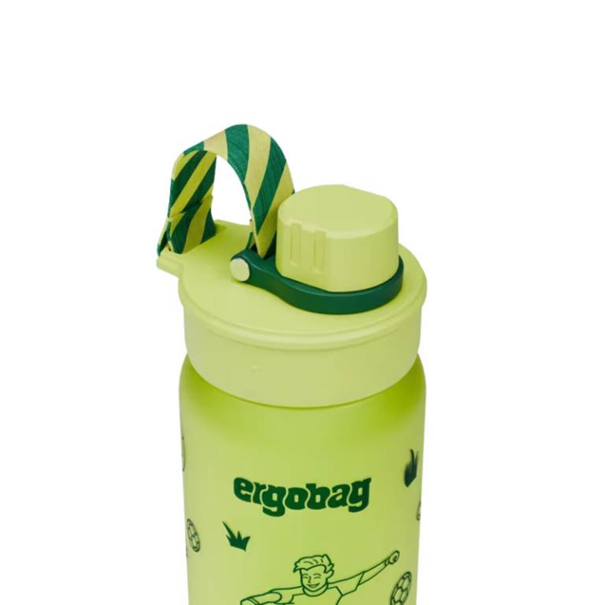 ergobag Trinkflasche Fußball grün 0,55 Liter Kunststoff 7.2 x 20.5 x 7.2 cm