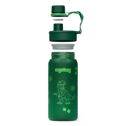 ergobag Trinkflasche Dinosaurier grün 0,55 Liter Kunststoff 7.2 x 20.5 x 7.2 cm