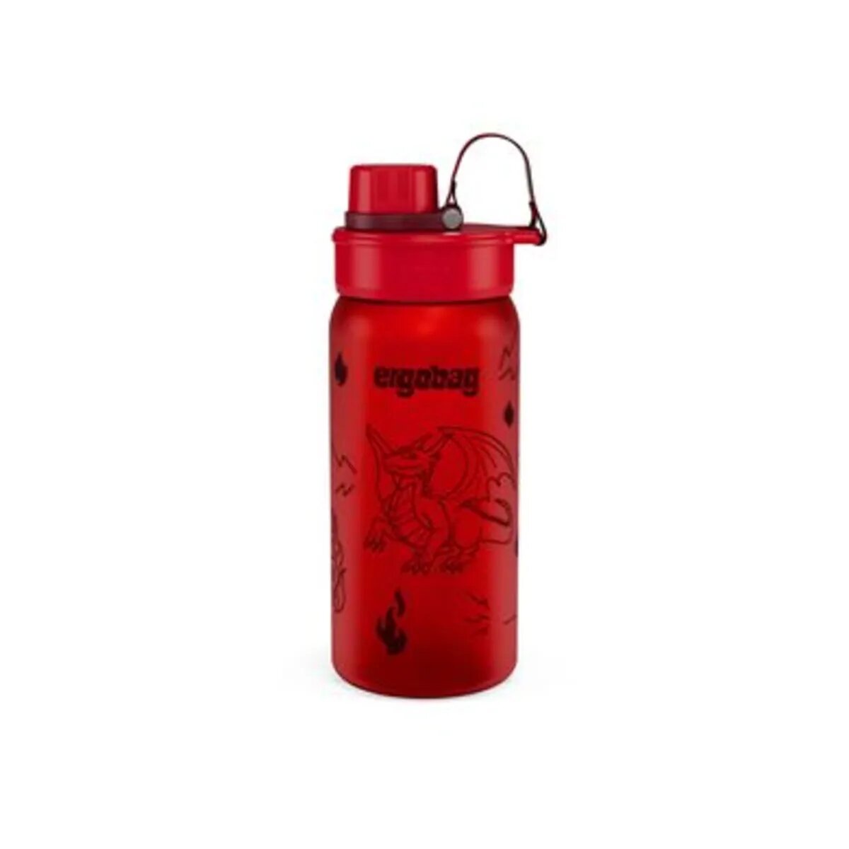 ergobag Trinkflasche Drache rot 0,55 Liter Kunststoff 7.2 x 20.5 x 7.2 cm