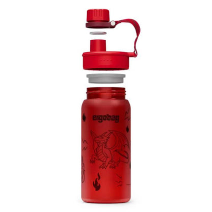 ergobag Trinkflasche Drache rot 0,55 Liter Kunststoff 7.2 x 20.5 x 7.2 cm