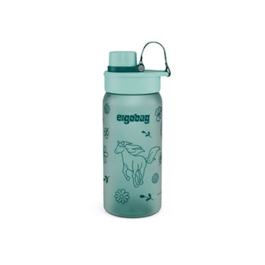 ergobag Trinkflasche Pferde türkis 0,55 Liter Kunststoff 7.2 x 20.5 x 7.2 cm