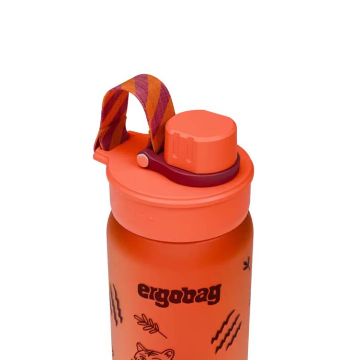 ergobag Trinkflasche Tiger rot 0,55 Liter Kunststoff 7.2 x 20.5 x 7.2 cm