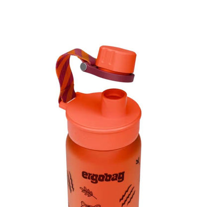 ergobag Trinkflasche Tiger rot 0,55 Liter Kunststoff 7.2 x 20.5 x 7.2 cm