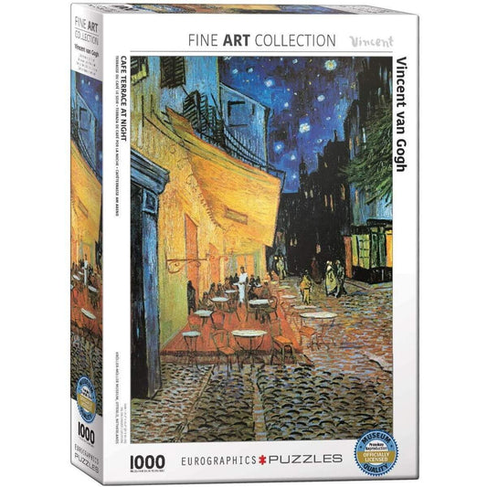 Eurographics Caféterrasse am Abend von Vincent van Gogh, 1000 Teile