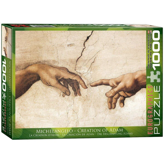 Eurographics Die Erschaffung Adams (Detail) von Michelangelo, 1000 Teile