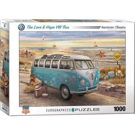 Eurographics Love & Hope VW Bus, 1000 Teile