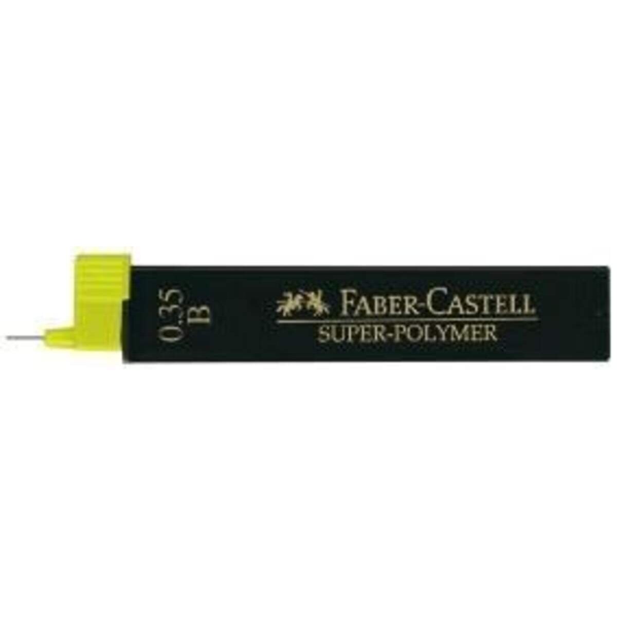 Faber-Castell Feinmine SUPER-POLYMER Stärke:0,35 mm, Härtegrad: H, tiefschwarz