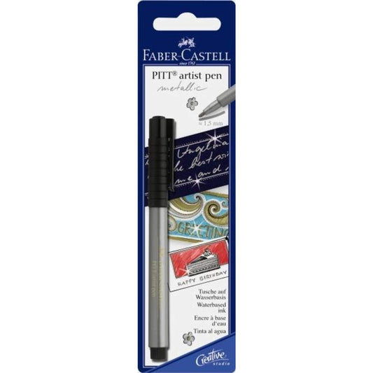 Faber-Castell Tuschestift PITT® artist pen, silber
