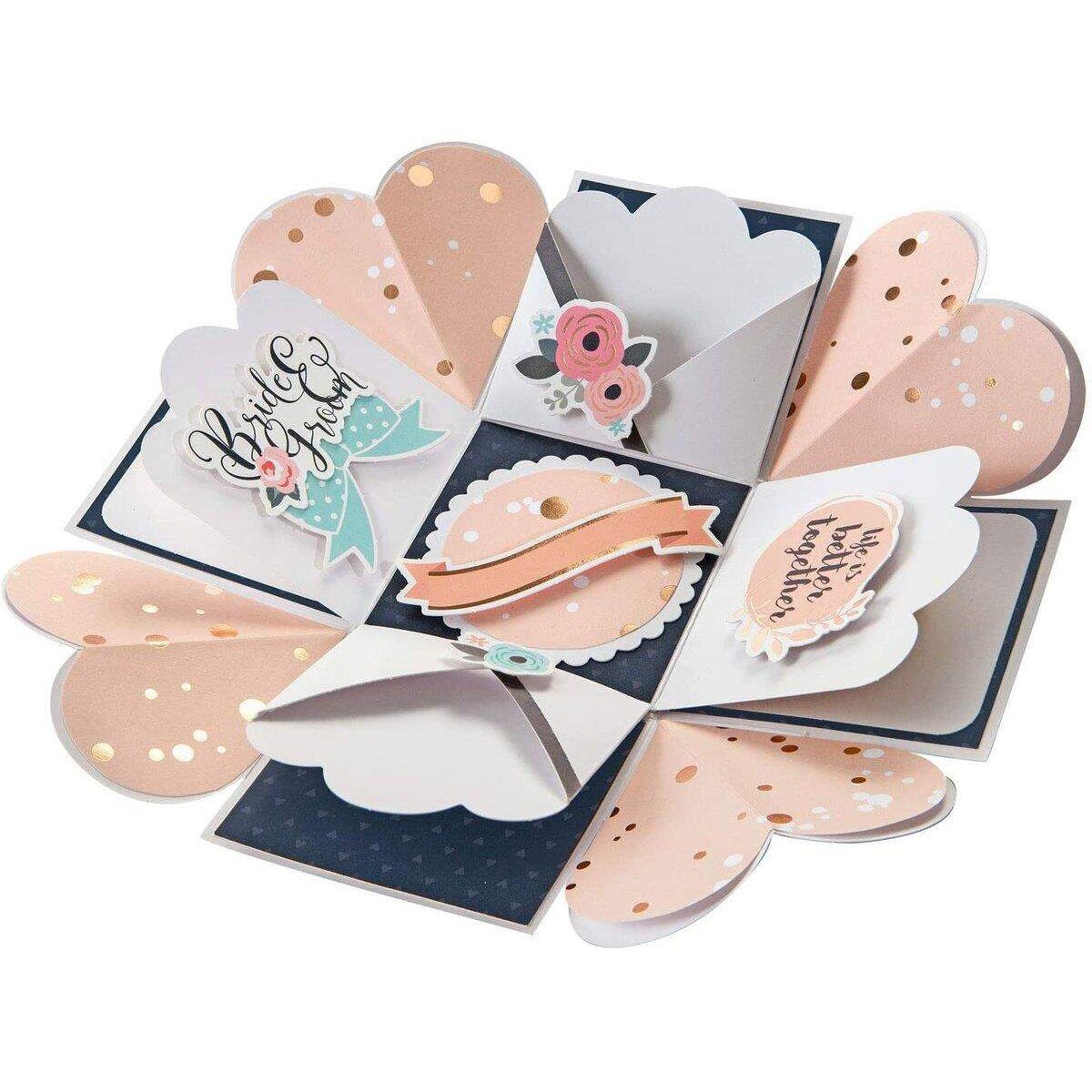 Folia Explosionsbox Bastelset Romance