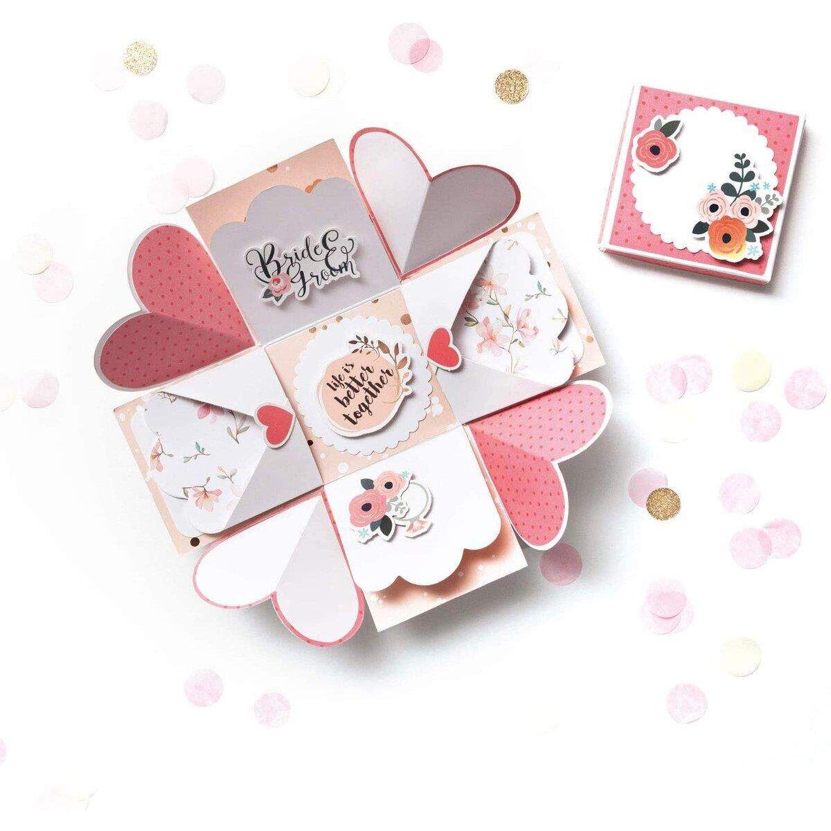 Folia Explosionsbox Bastelset Romance
