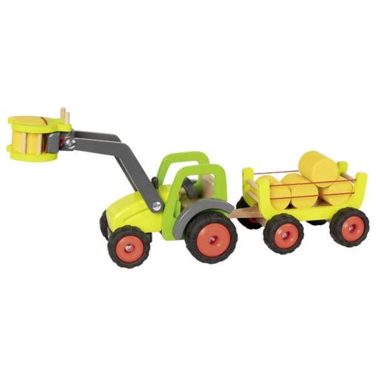 goki Frontlader mit Heuwagen