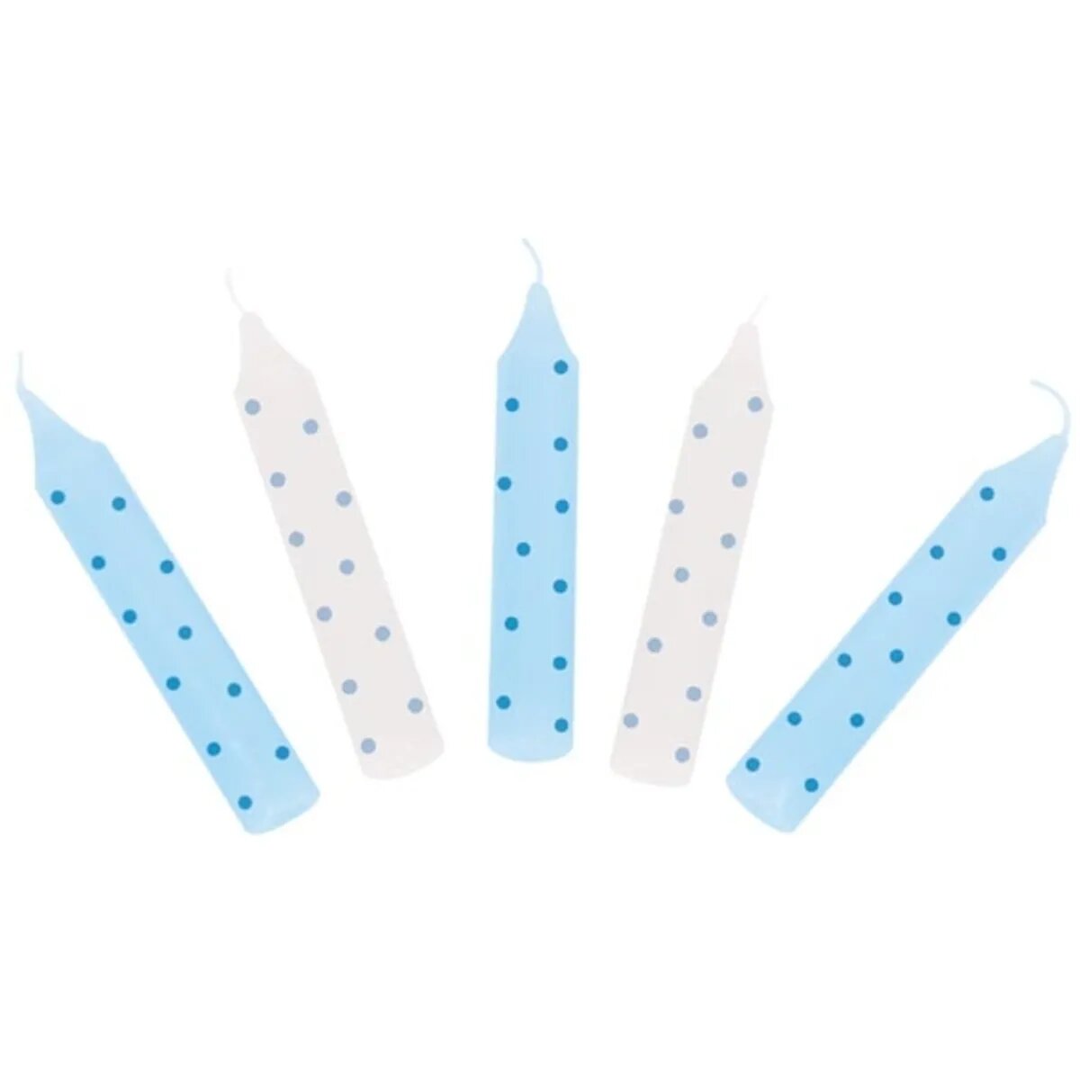 goki Geburtstagskerzen-Set, blau gepunktet