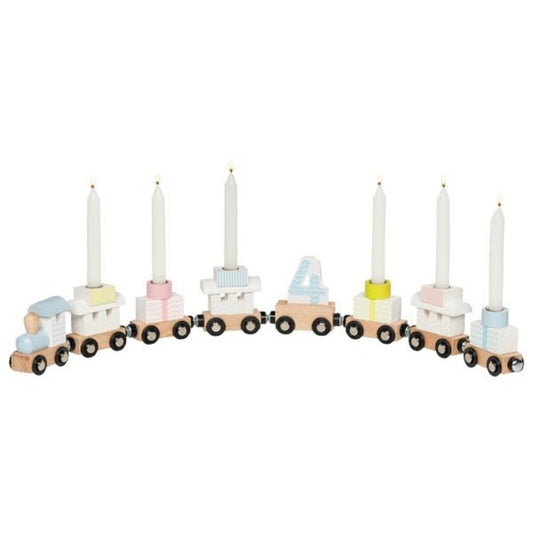 goki Geburtstagszug pastell mit Magnetverbindung (ohne Kerzen)